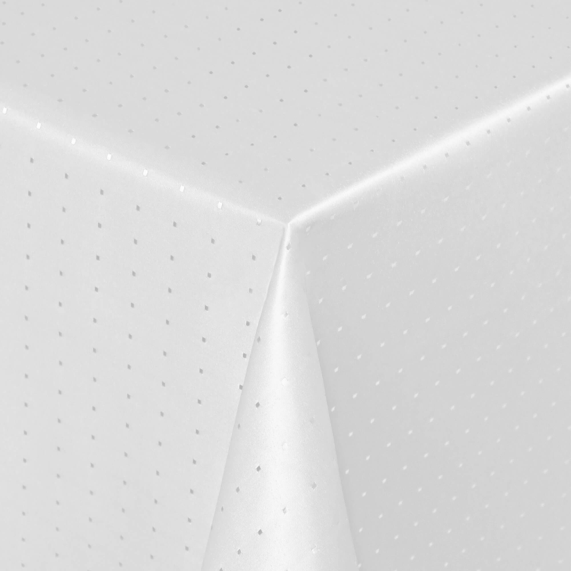 Moderno® Tischdecke Punkte Damast-Jacquard Weiss Moderno® Tischdecke Punkte Damast-Jacquard Weiss
