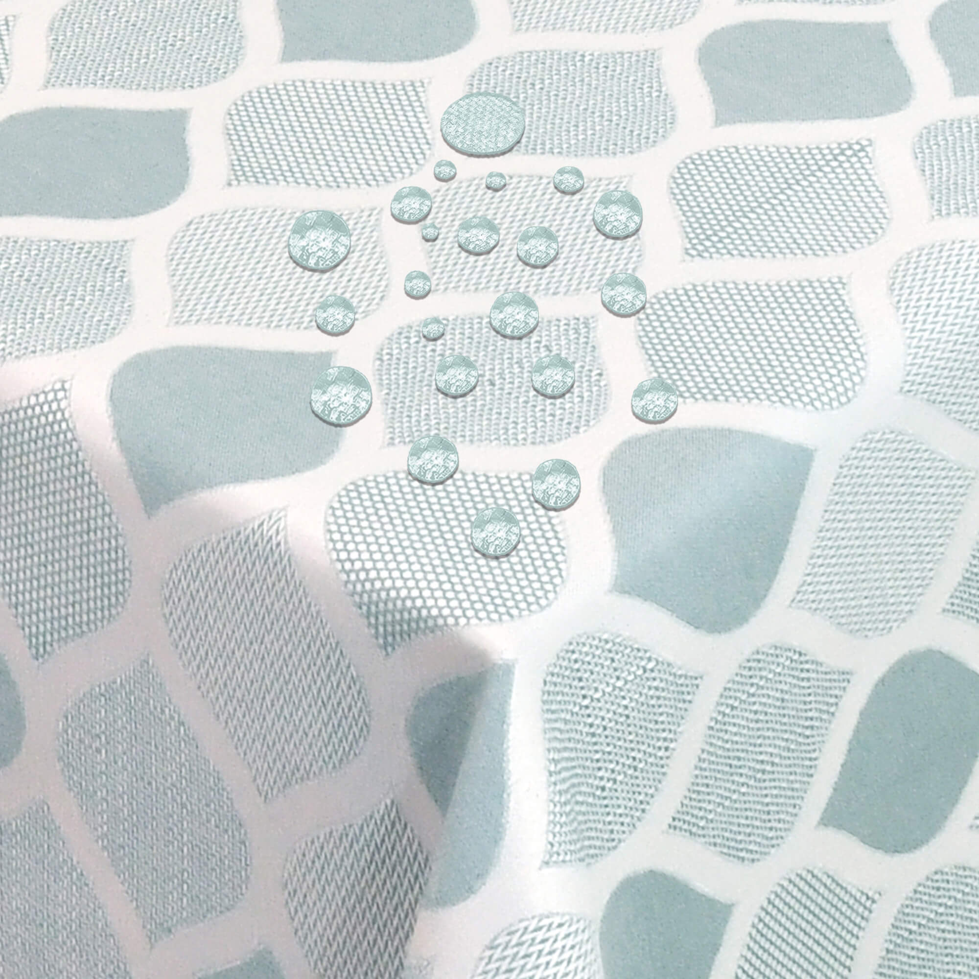 Moderno® Tischdecken Jacquard-Gewebe mit Fleckschutz Gandia Türkis